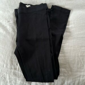 J. Crew stretch 10R zip up eyelet closure tight black pants